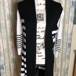 Striped Long Cardigan